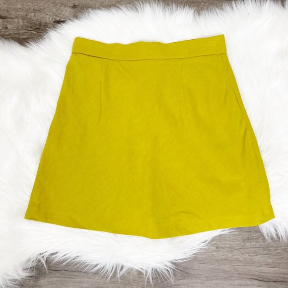 Zara Linen Viscose Mini Skirt Womens Small - Picture 3 of 9